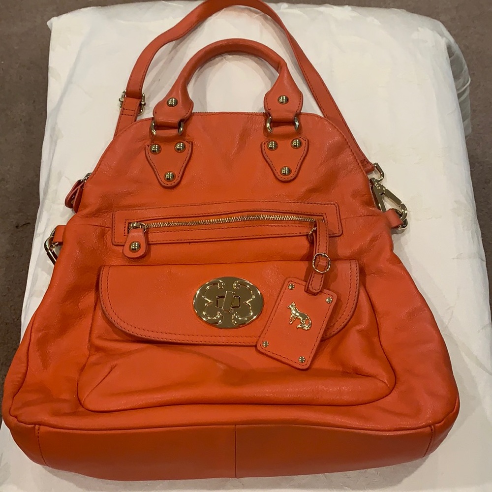 Satchel/Shoulder Bag - real leather - Emma Fox